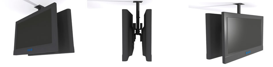 Soporte de techo para dos televisores independientes Soporte de techo para dos televisores independientes